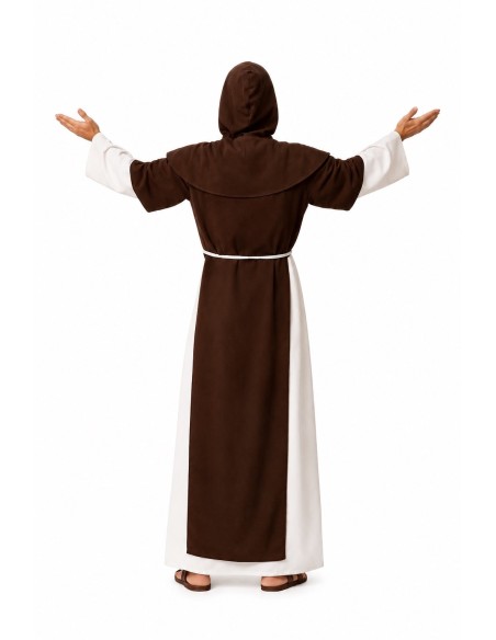 Costume de Moine Médiéval Taille L | Déguisements pour Adultes Le Roi du Carnaval